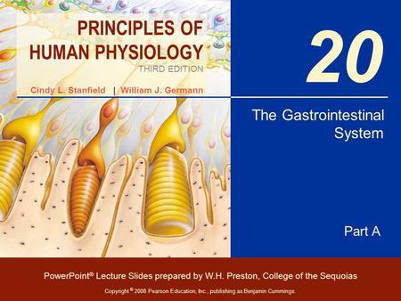 The Gastrointestinal System