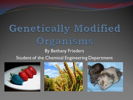 Genetically Modified Organisms