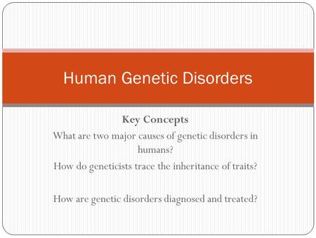 Human Genetic Disorders