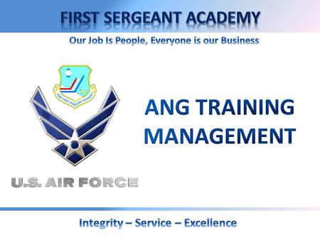 ANG TRAINING MANAGEMENT.