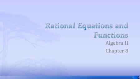 Rational Equations and Functions