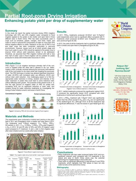 Summary In this study we report the partial root-zone drying (PRD) irrigation technology with 50% and 25% irrigation water compared to flood irrigation.