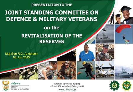 JOINT STANDING COMMITTEE ON DEFENCE & MILITARY VETERANS