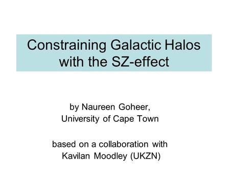 Constraining Galactic Halos with the SZ-effect