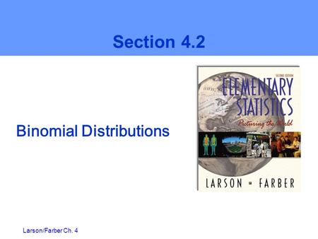 Binomial Distributions