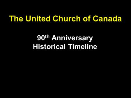 The United Church of Canada