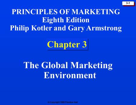 The Global Marketing Environment