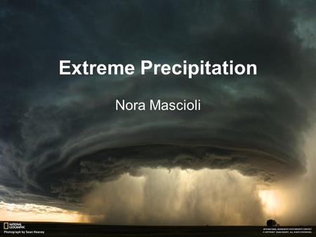 Extreme Precipitation