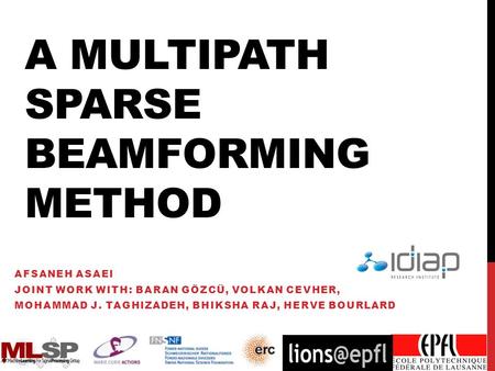 A Multipath Sparse Beamforming Method