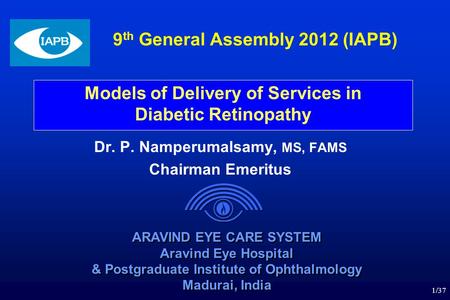 9th General Assembly 2012 (IAPB)