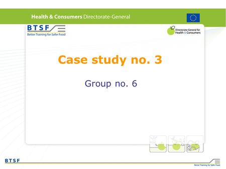 Case study no. 3 Group no. 6. Questione 1 The container must be kept. More documents are requested: - notification from FBO (part I of CED filled in by.