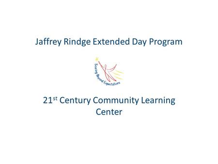 Jaffrey Rindge Extended Day Program