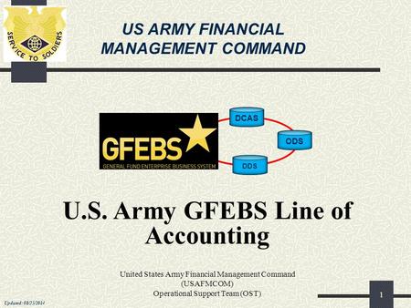 U.S. Army GFEBS Line of Accounting