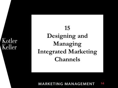 15 Designing and Managing Integrated Marketing Channels