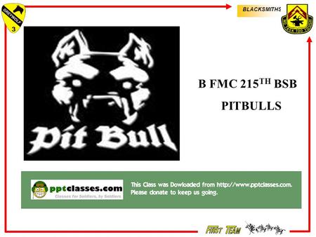 BLACKSMITHS ARMY PHYSICAL PROFILES INSTRUCTOR: SSG CLAUSEN B FMC 215 TH BSB PITBULLS.