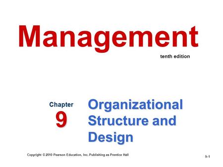 Organizational Structure and Design