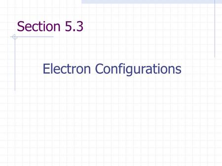 Electron Configurations