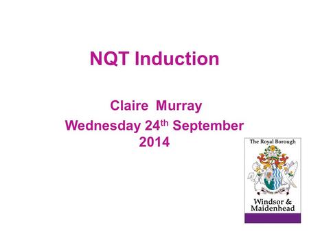 Claire Murray Wednesday 24th September 2014