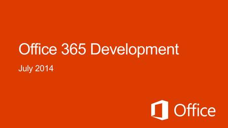 Meet Jeremy Thake Jeremy recently joined Microsoft as Technical Product Manager for the Visual Studio Developer story for Office 365 development.