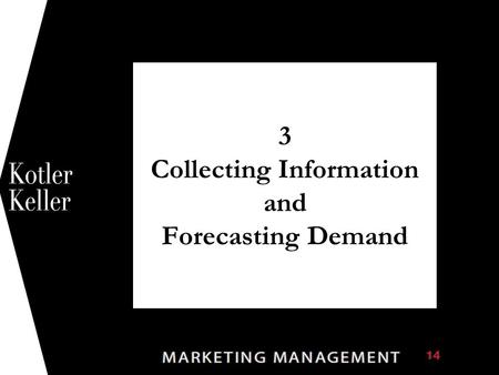 3 Collecting Information and Forecasting Demand