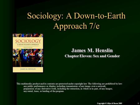 Sociology: A Down-to-Earth Approach 7/e