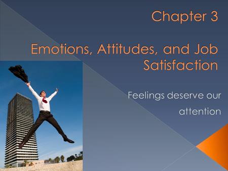 Chapter 3 Emotions, Attitudes, and Job Satisfaction