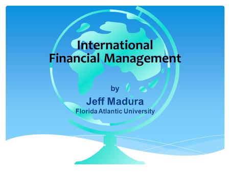 International Financial Management