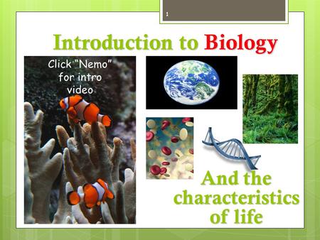 Introduction to Biology