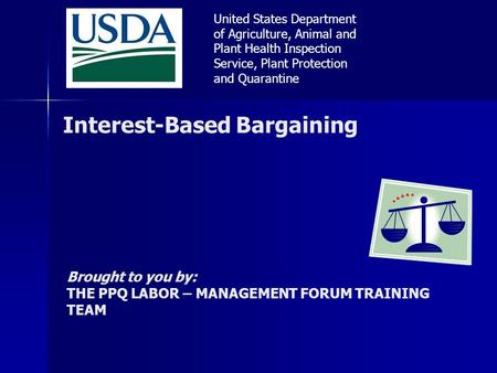 Interest-Based Bargaining