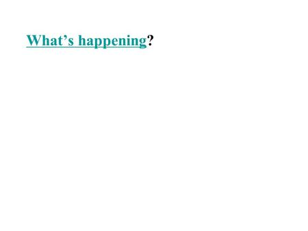 What’s happeningWhat’s happening?. Symphony of communication.