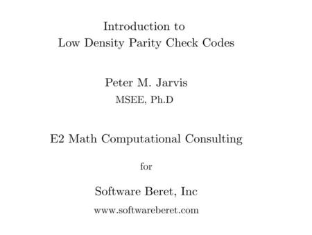 Generalized Communication System: Error Control Coding Occurs In Right Column. 6.