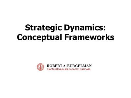 Conceptual Frameworks