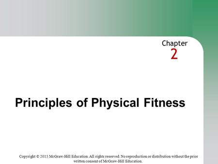 Principles of Physical Fitness