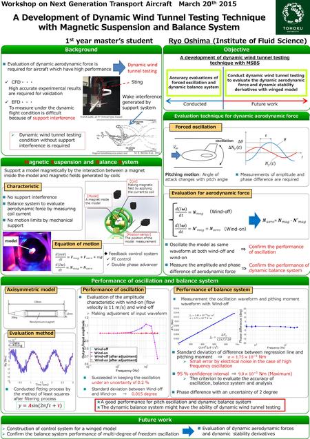Data Fitting A Development of Dynamic Wind Tunnel Testing Technique with Magnetic Suspension and Balance System Workshop on Next Generation Transport Aircraft.