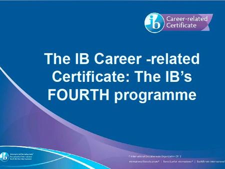 The IBCC in Iredell Statesville Schools Why Here? Why Now? Iredell Statesville Schools is a leader in providing excellent student choice. Competition.