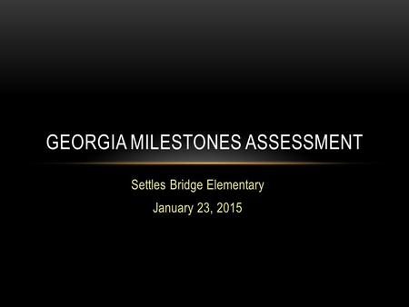 Georgia Milestones Assessment