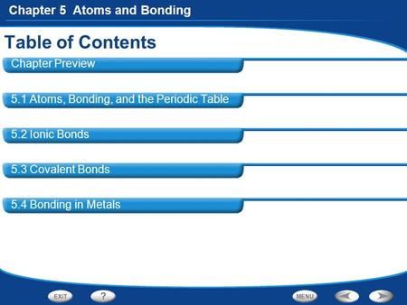 Table of Contents Chapter Preview