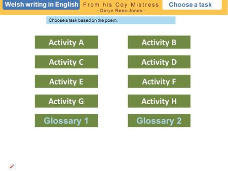 Activity A Activity B Activity C Activity D Activity E Activity F