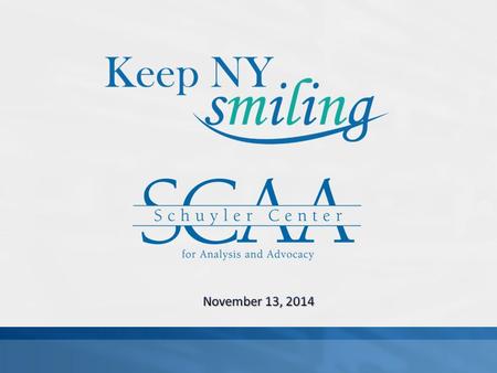 Page 1 Non-profit, non-partisan. Founded in 1872. Dedicated to improving health and human services for all New Yorkers. Emphasis on low-income and vulnerable.