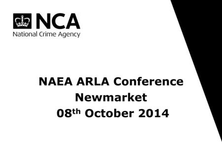 NAEA ARLA Conference Newmarket 08th October 2014.