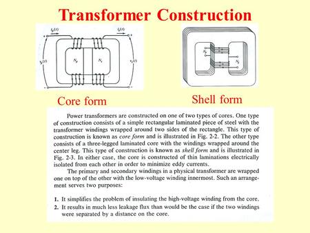 Transformer Construction