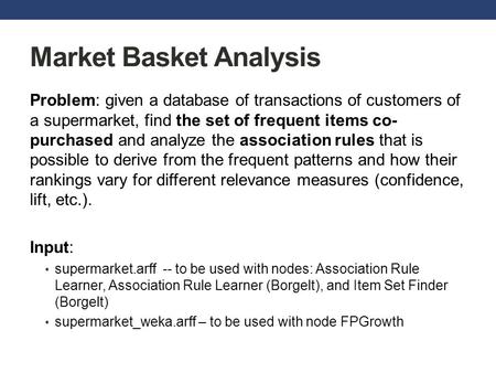 Market Basket Analysis