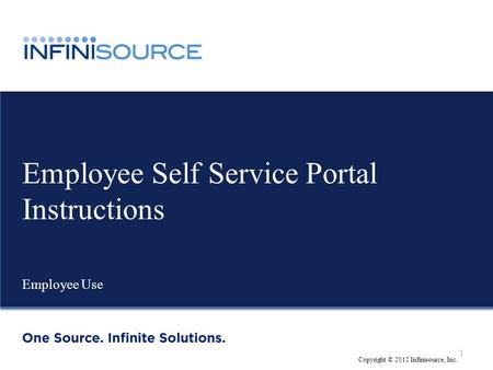 Employee Self Service Portal Instructions