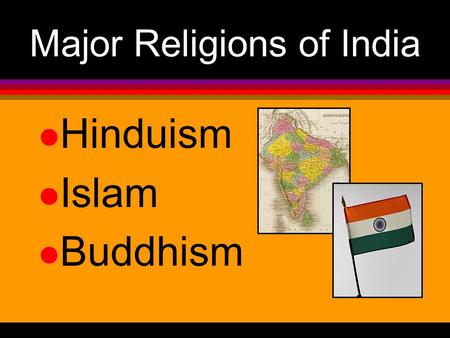 Major Religions of India