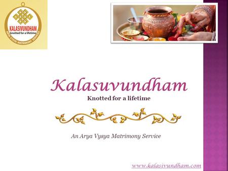 An Arya Vysya Matrimony Service