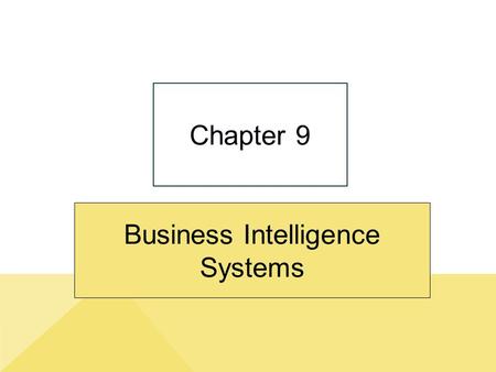 Business Intelligence Systems