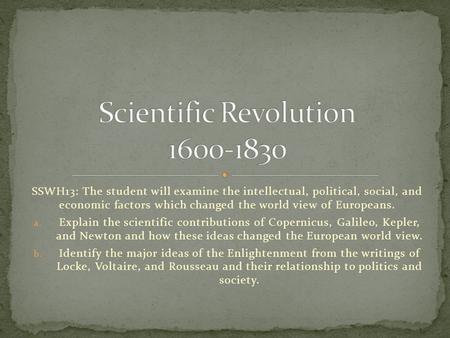 Scientific Revolution