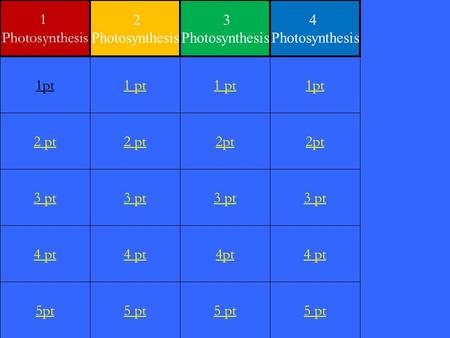 2 pt 3 pt 4 pt 5pt 1 pt 2 pt 3 pt 4 pt 5 pt 1 pt 2pt 3 pt 4pt 5 pt 1pt 2pt 3 pt 4 pt 5 pt 1pt 1 Photosynthesis 2 Photosynthesis 3 Photosynthesis 4 Photosynthesis.