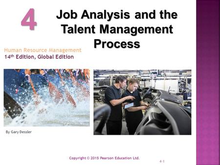 4 Job Analysis and the Talent Management Process