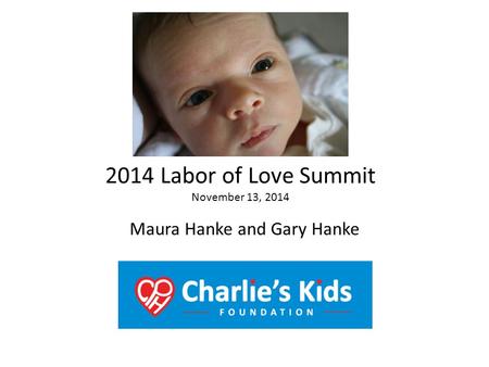 Maura Hanke and Gary Hanke 2014 Labor of Love Summit November 13, 2014.